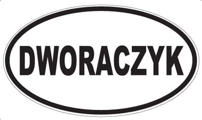 DWORACZYK - Oval Sticker