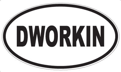 DWORKIN - Oval Sticker