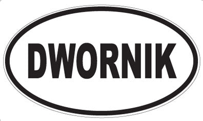 DWORNIK - Oval Sticker