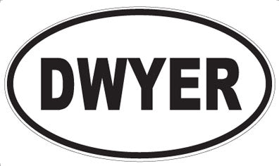 DWYER - Oval Sticker