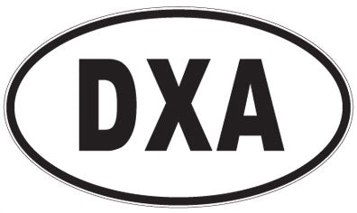 DXA - 3 Letter Initials Oval Magnet