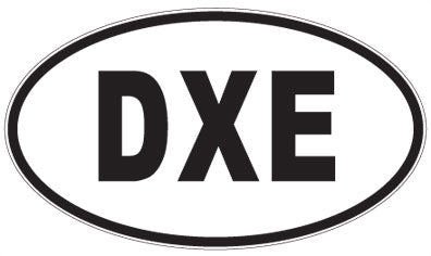 DXE - 3 Letter Initials Oval Magnet