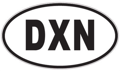 DXN - 3 Letter Initials Oval Magnet