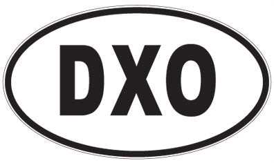 DXO - 3 Letter Initials Oval Magnet