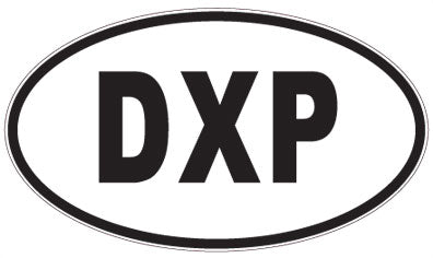 DXP - 3 Letter Initials Oval Magnet
