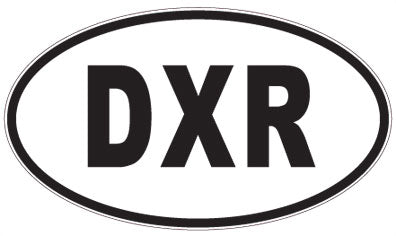 DXR - 3 Letter Initials Oval Magnet