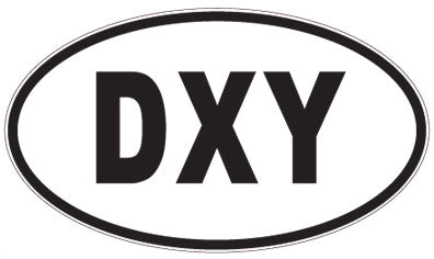 DXY - 3 Letter Initials Oval Magnet