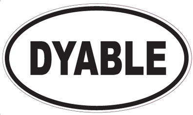 DYABLE - Oval Sticker