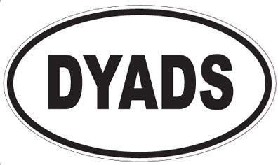 DYADS - Oval Sticker