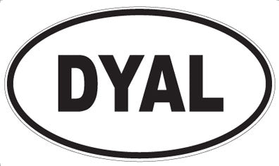 DYAL - Oval Sticker