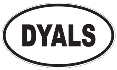 DYALS - Oval Sticker