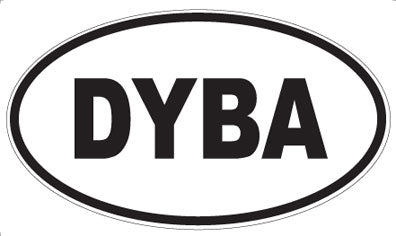 DYBA - Oval Sticker