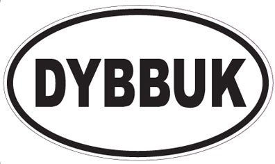 DYBBUK - Oval Sticker