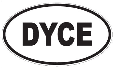 DYCE - Oval Sticker