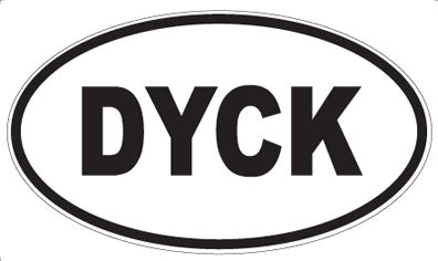 DYCK - Oval Sticker