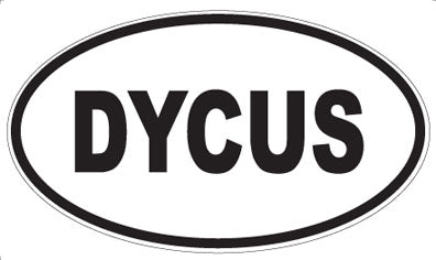 DYCUS - Oval Sticker