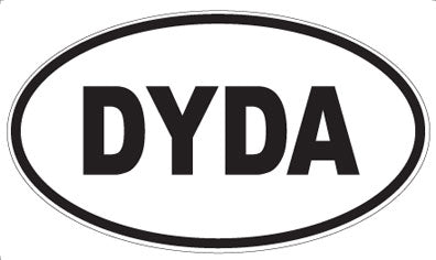 DYDA - Oval Sticker
