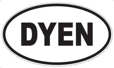 DYEN - Oval Sticker
