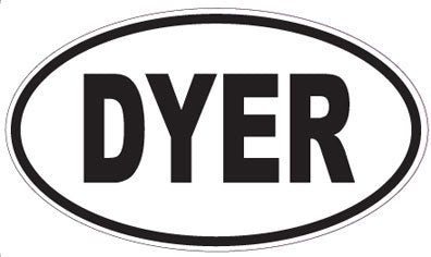 DYER - Oval Sticker