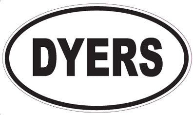 DYERS - Oval Sticker