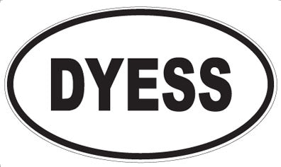 DYESS - Oval Sticker
