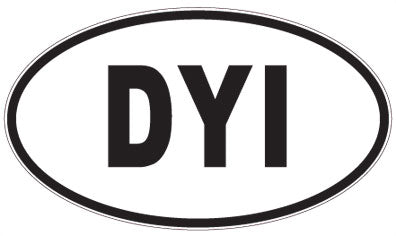DYI - 3 Letter Initials Oval Magnet