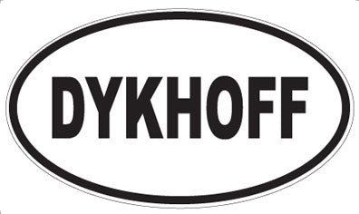 DYKHOFF - Oval Sticker