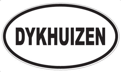 DYKHUIZEN - Oval Sticker