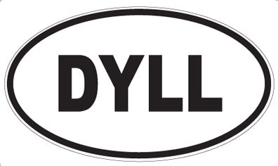 DYLL - Oval Sticker