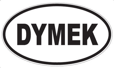 DYMEK - Oval Sticker