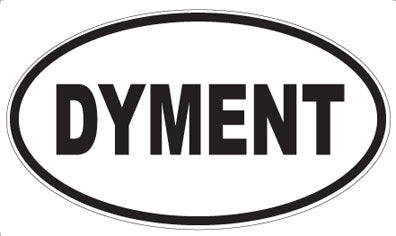 DYMENT - Oval Sticker
