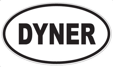 DYNER - Oval Sticker