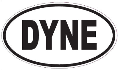DYNE - Oval Sticker