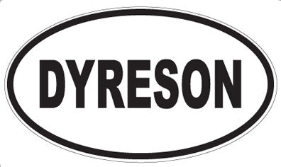 DYRESON - Oval Sticker