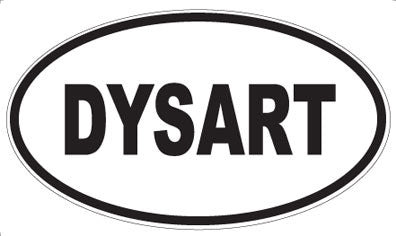 DYSART - Oval Sticker