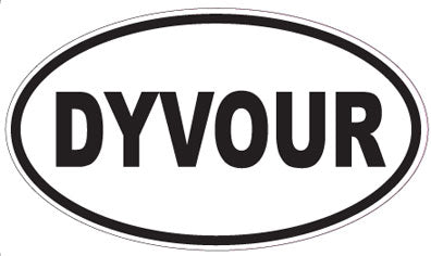 DYVOUR - Oval Sticker