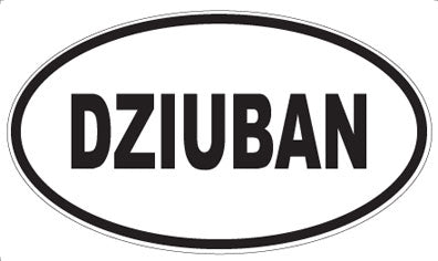 DZIUBAN - Oval Sticker