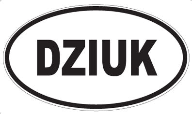 DZIUK - Oval Sticker