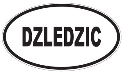 DZLEDZIC - Oval Sticker