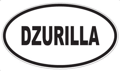 DZURILLA - Oval Sticker