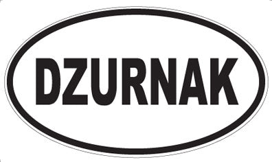 DZURNAK - Oval Sticker
