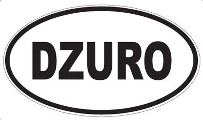 DZURO - Oval Sticker
