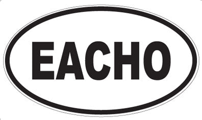 EACHO - Oval Sticker