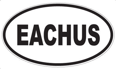 EACHUS - Oval Sticker
