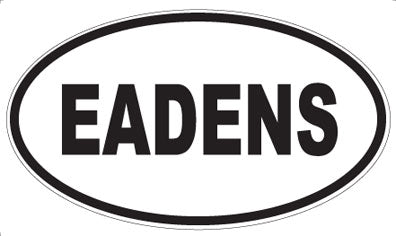 EADENS - Oval Sticker