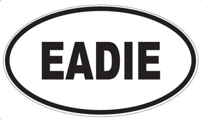 EADIE - Oval Sticker