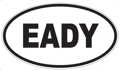 EADY - Oval Sticker