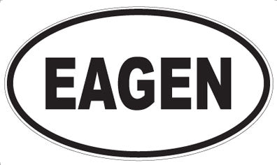 EAGEN - Oval Sticker