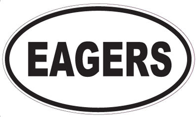 EAGERS - Oval Sticker
