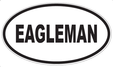 EAGLEMAN - Oval Sticker